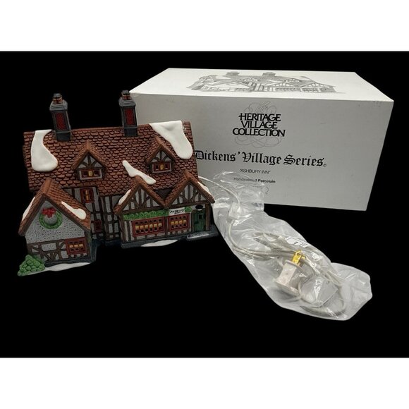 Dept. 56 Dickens' Village Series Ashbury Inn Vintage 1991 Christmas Village - Picture 14 of 14